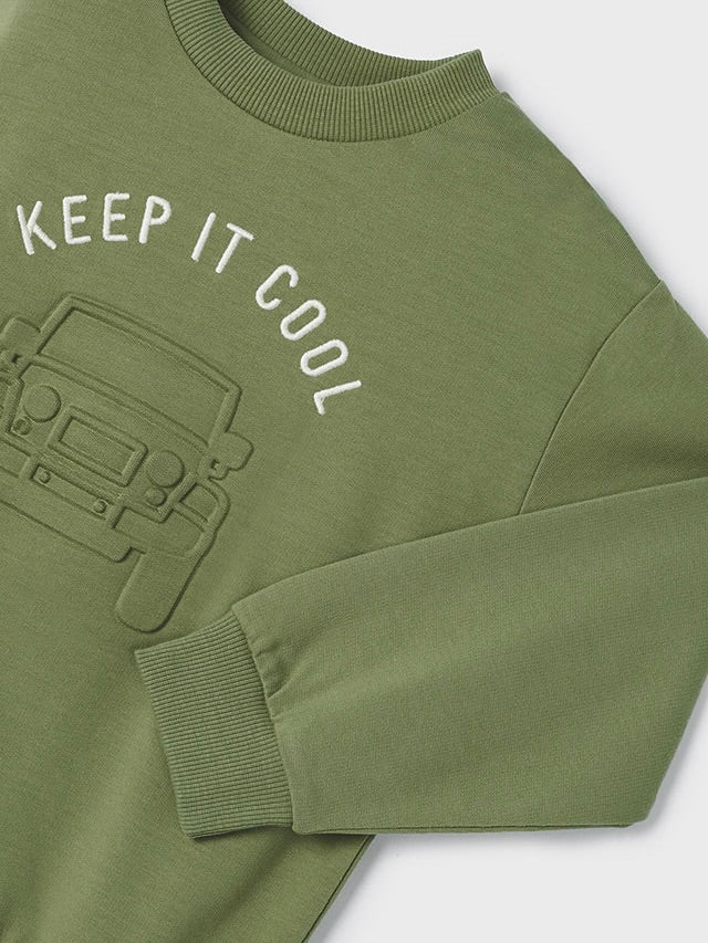 Keep It Cool Iguana Green Pullover Top