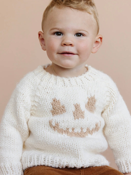 Cream Jack-o-Lantern Sweater