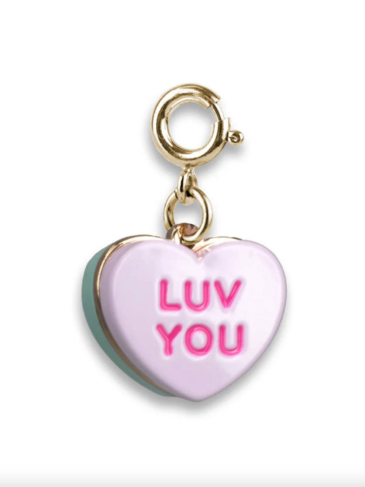 Charm It! Gold Candy Heart Charm