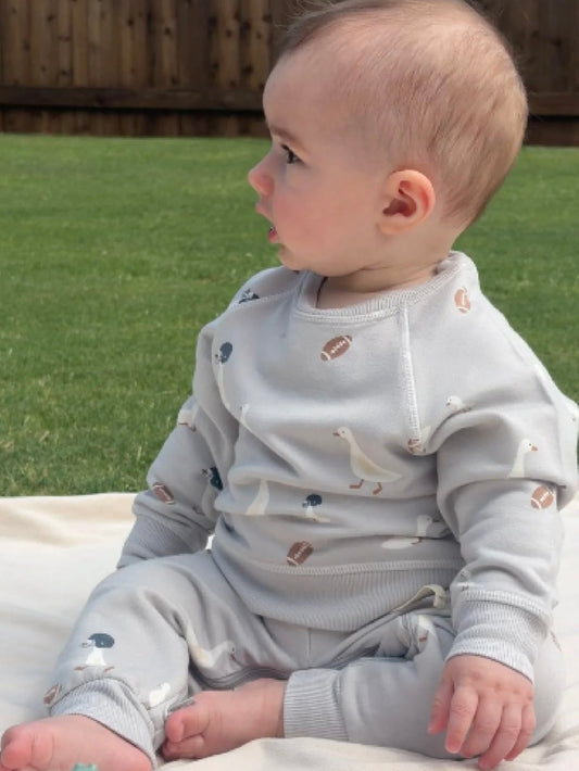 Fleece Sweatsuit - Football Goose
