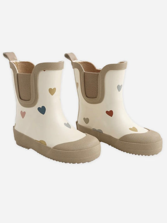 Confetti Hearts Rain Boots