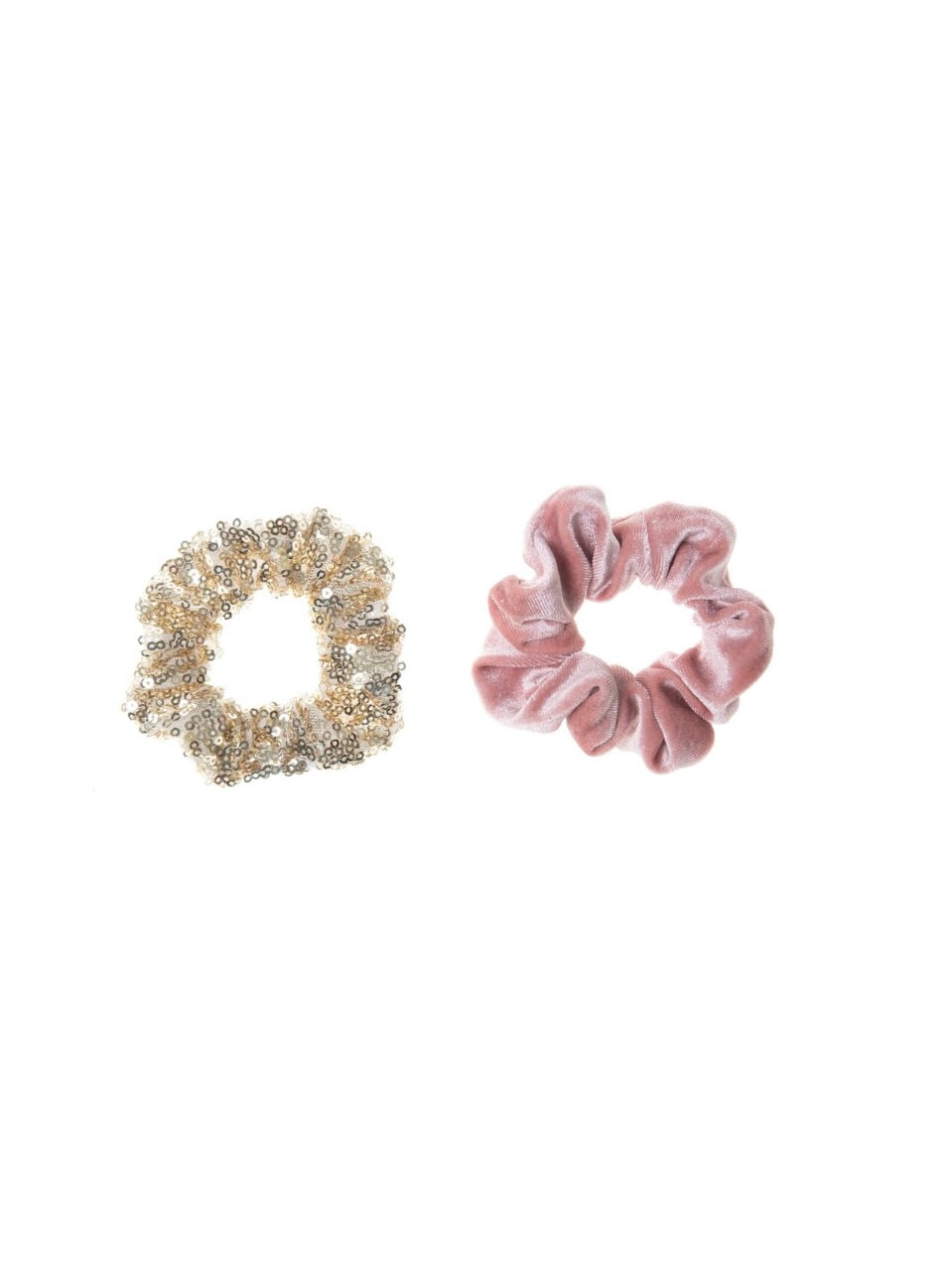 Sequin and Velvet Scrunchies