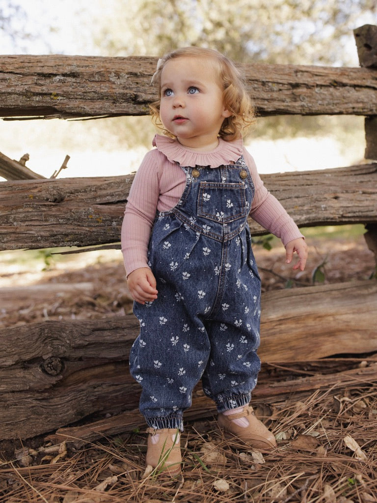 Indigo Heart Ditsy Vintage Overall