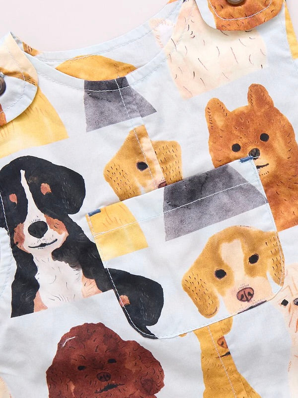 Watercolor Dogs Noah Romper