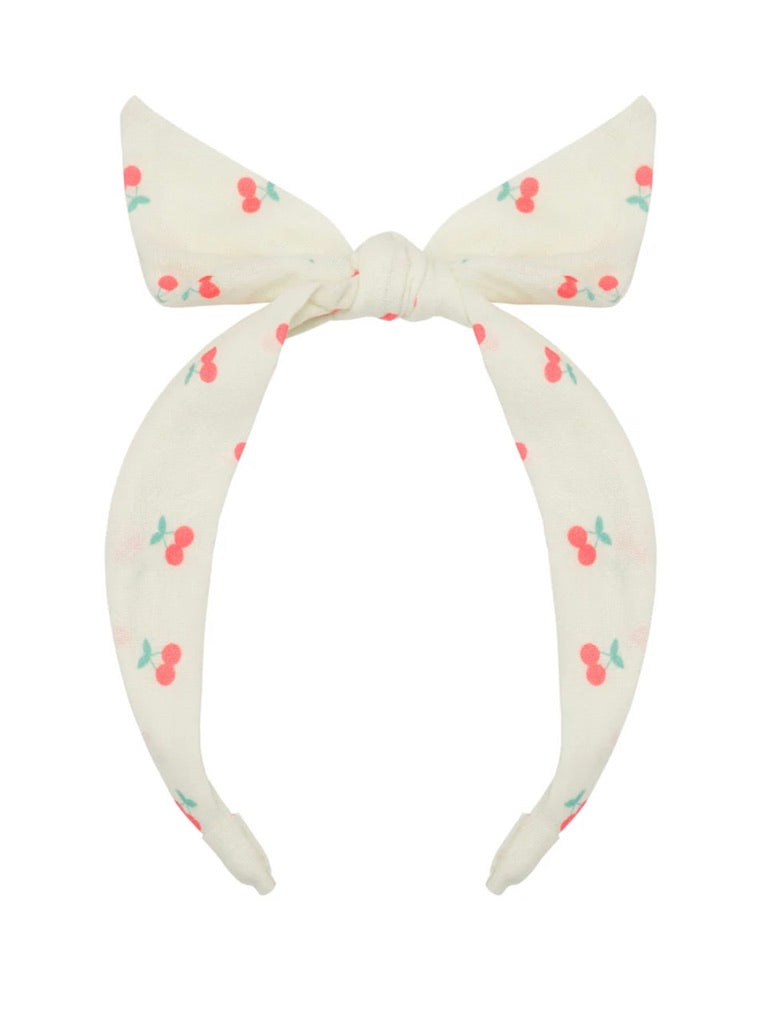 Cherry Tie Headband