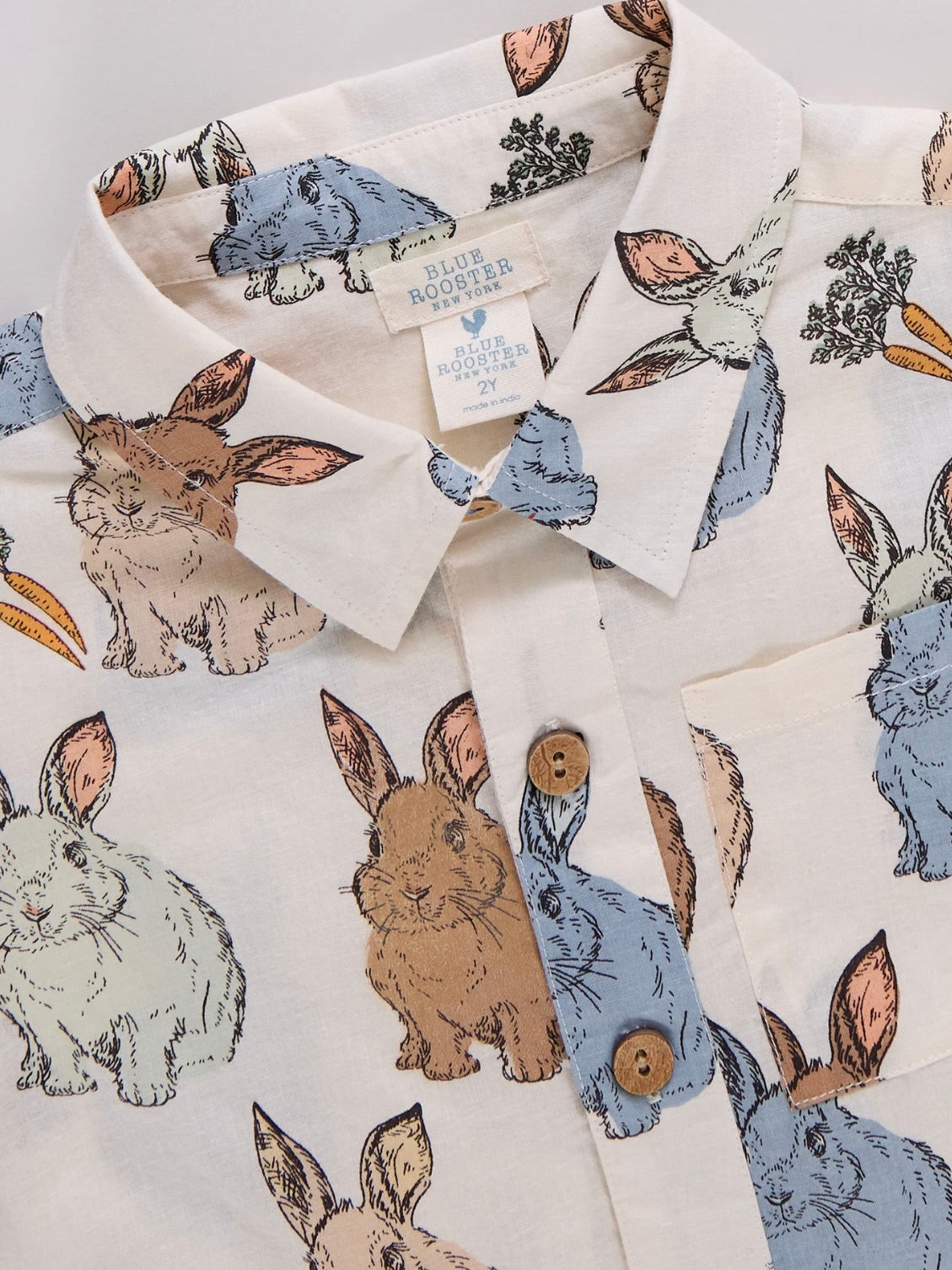 Blue Vintage Bunnies Jack Shirt