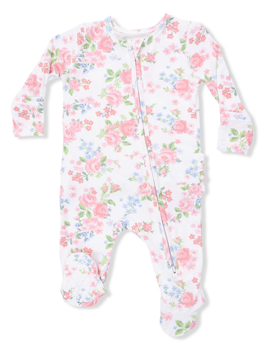 Cute Little Roses Footie