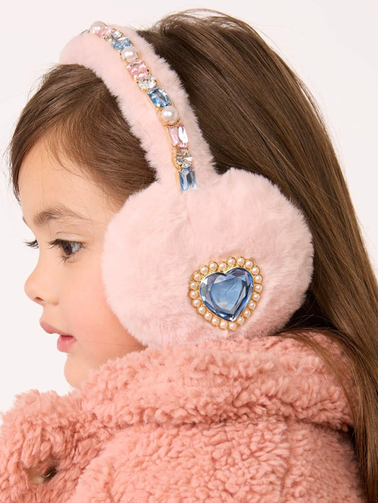 Jeweled Ear Muffs - Cotton Candy