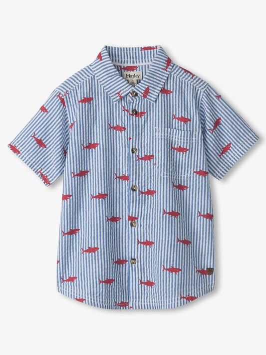 Shark Silhouette Button Down Shirt