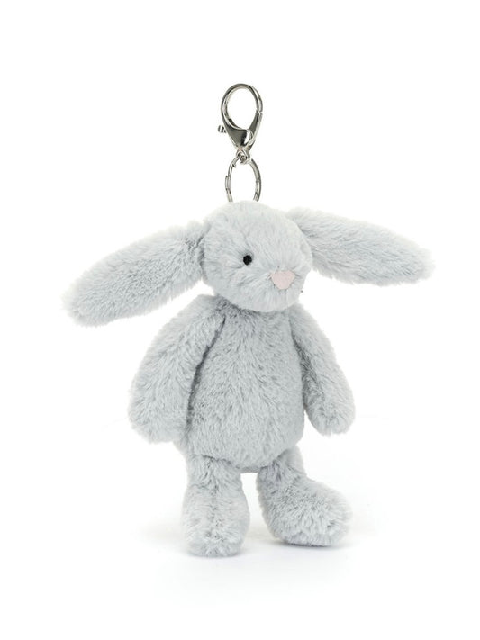 Bag Charm - Bashful Silver Bunny