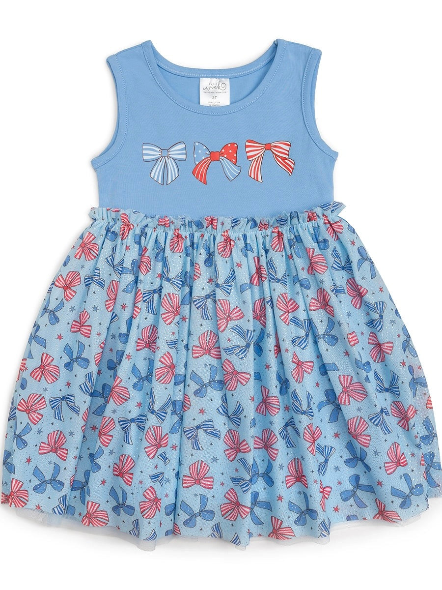 Patriotic Bow Tank Tutu Dress