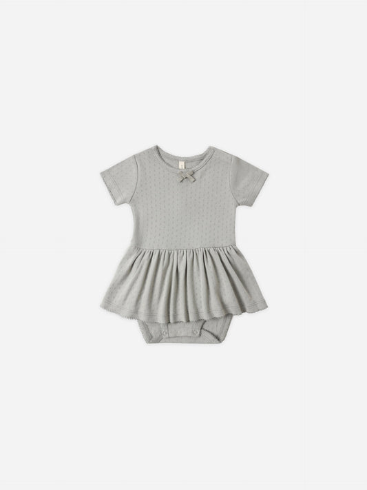 Sage Pointelle Skirted Bodysuit