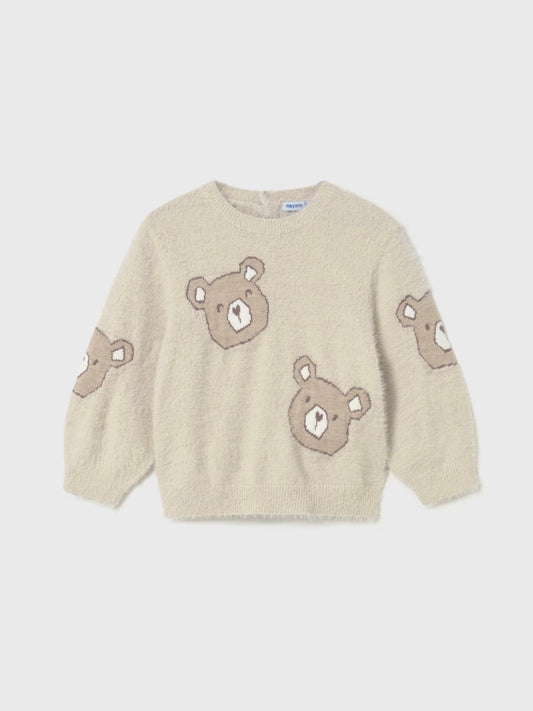 Teddy Puff Sleeve Sweater