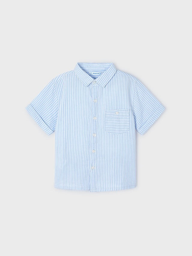 Powder Blue S/S Button Down Shirt