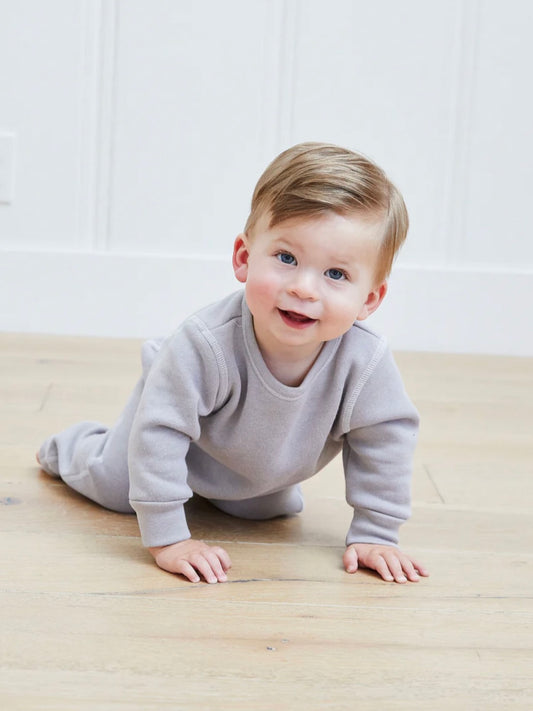 Grey Eco Fleece Loungewear Set