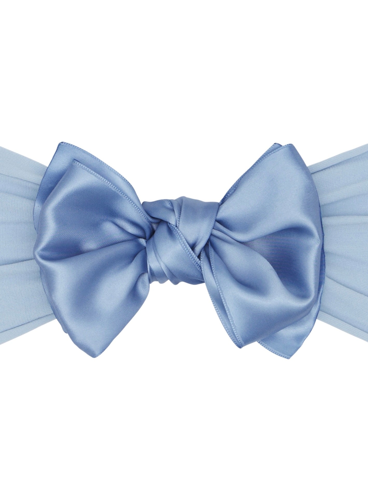 Satin Fab Bow - French Blue