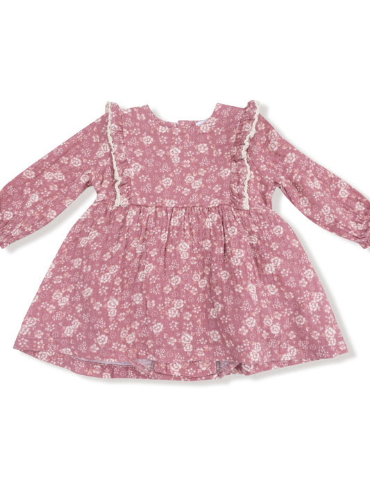 Bandana Floral Ruffle Bubble Dress