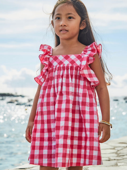 Vichy Dress - Red