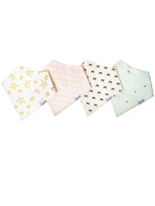 Bandana Bib Set 4 Pack - Paris
