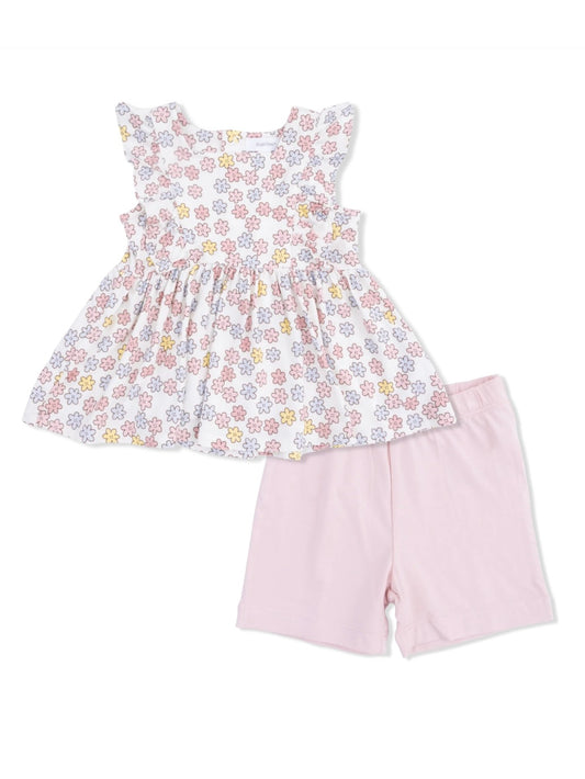 Ruffle Tank & Bike Short - Sarah Floral