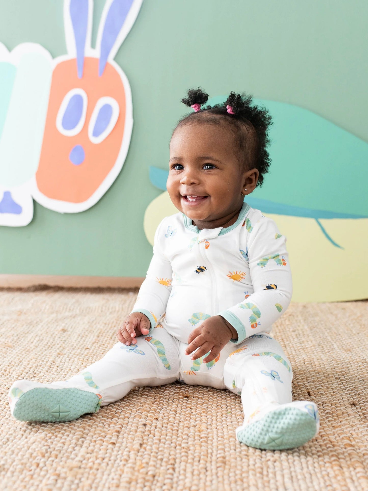 Kyte Baby Zippered Bamboo Footie- The Very Hungry Caterpillar™ and Friends