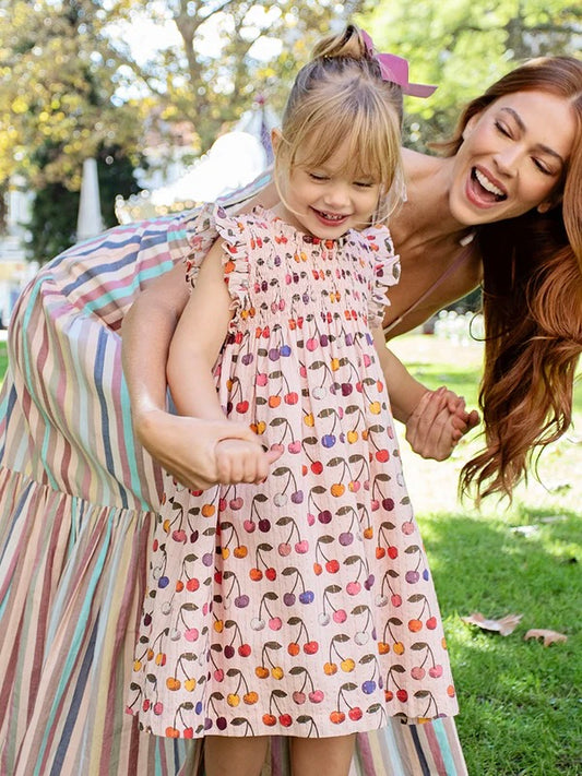Cloud Pink Cherry Stevie Dress