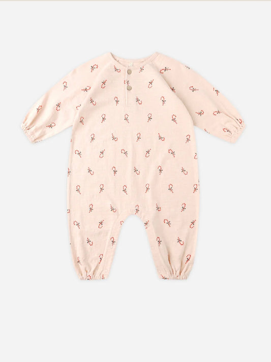 Petal Candy Canes Henley Romper