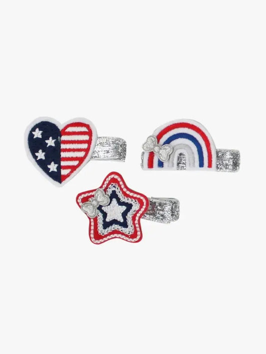 Patriotic Rainbow Clip