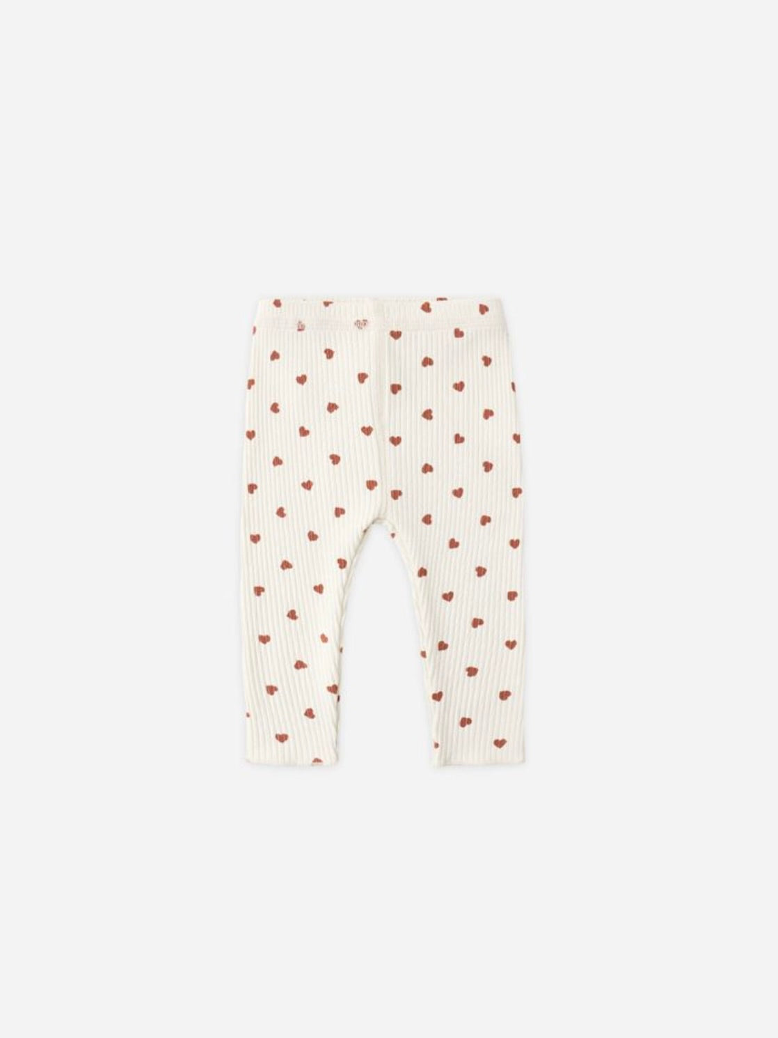 Red Hearts Ribbed Legging