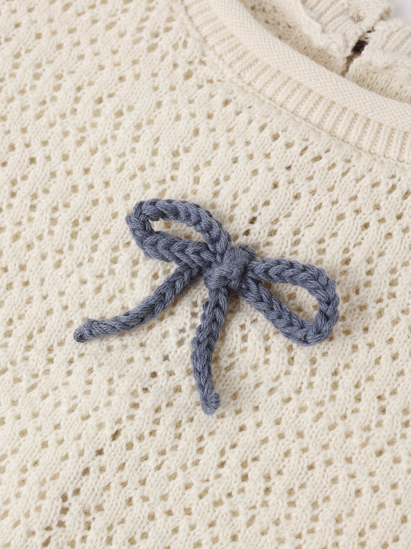 Natural Scallop Knit Baby Set