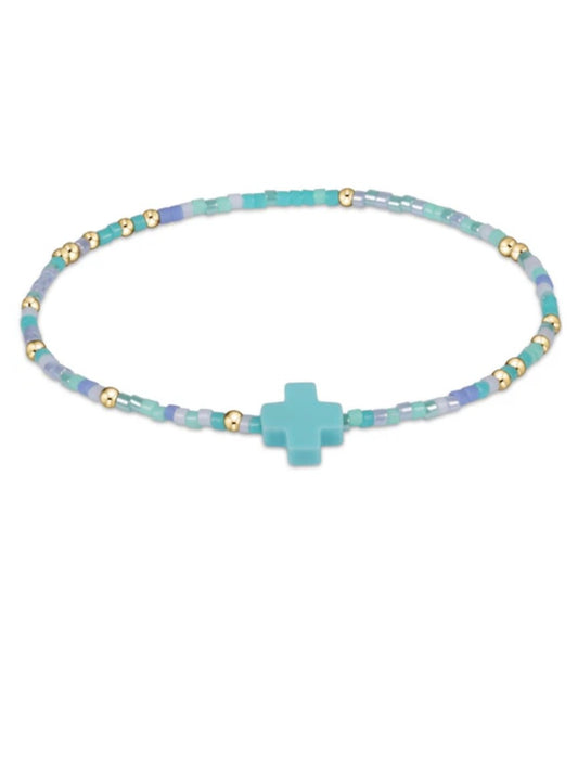 egirl Hope Unwritten Signature Cross Bracelet - Sea Said