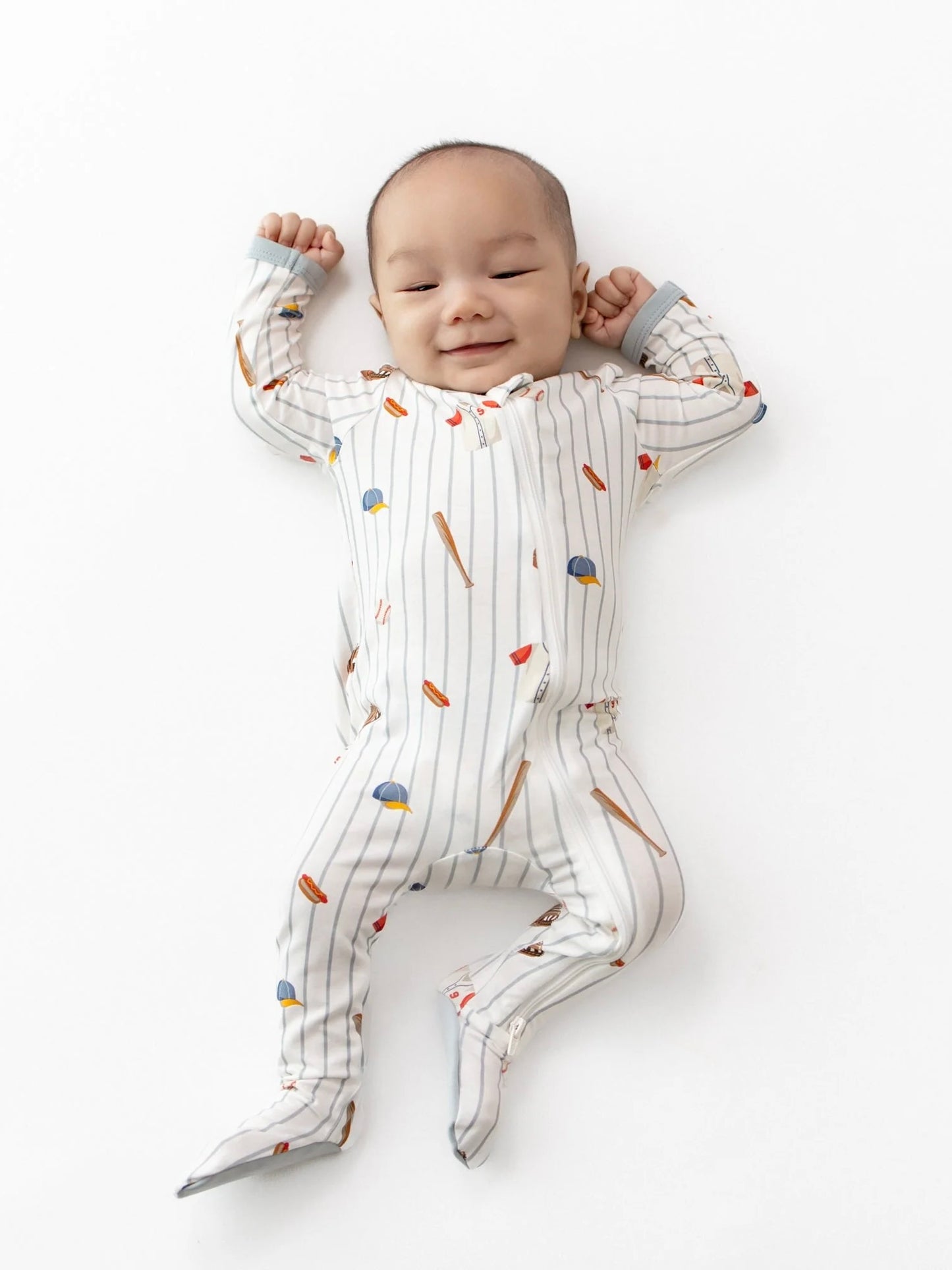 Kyte Baby Zippered Bamboo Footie- Home Run