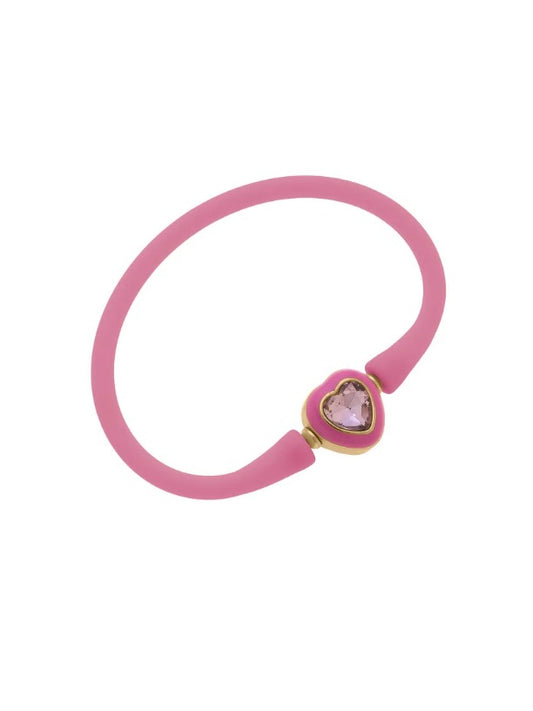 Bali Children's Heart Bracelet - Bubble Gum