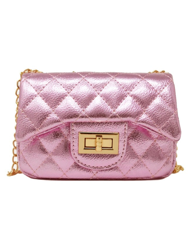 Classic Metallic Mini Bag Lilac Little Charm La Grange