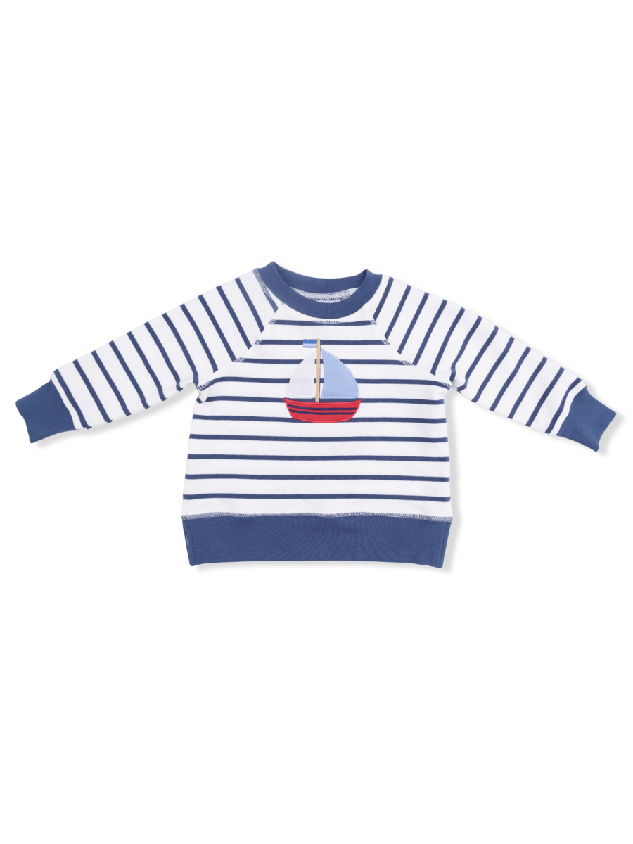 Bubble Sailboat French Terry Raglan Sweatshirt