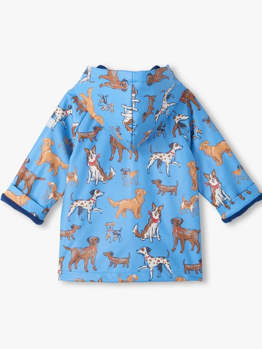 Blue Little Pups Rain Coat