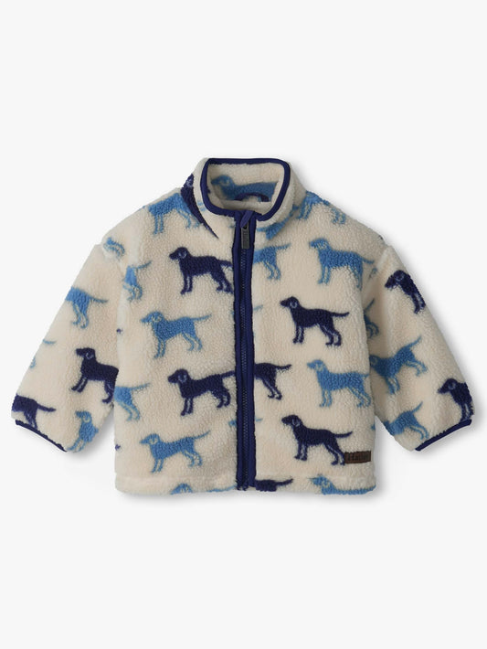 Lab Silhouette Mock Neck Sherpa Jacket