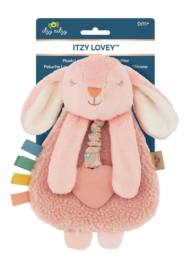 Pink Bunny Lovey + Teether