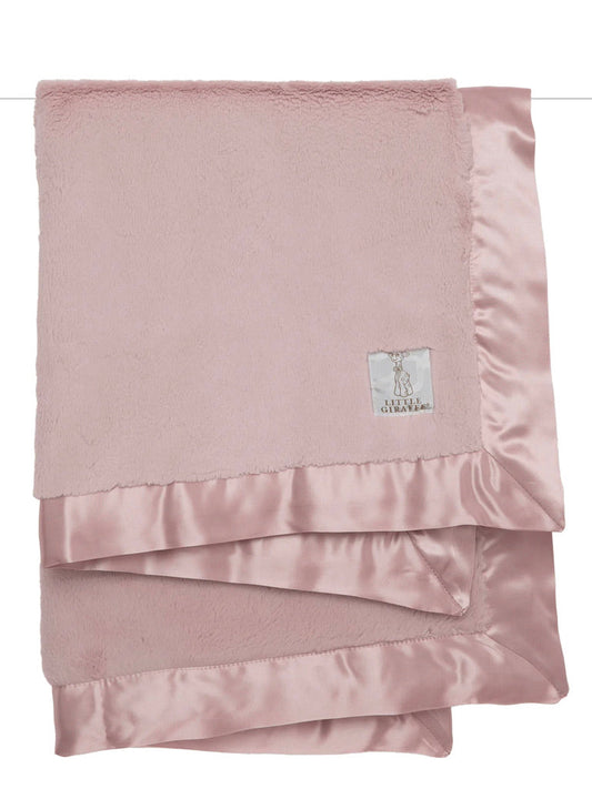 Little Giraffe Luxe Baby Blanket - Dusty Pink