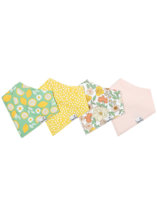 Bandana Bib 4-Pack - Lemon