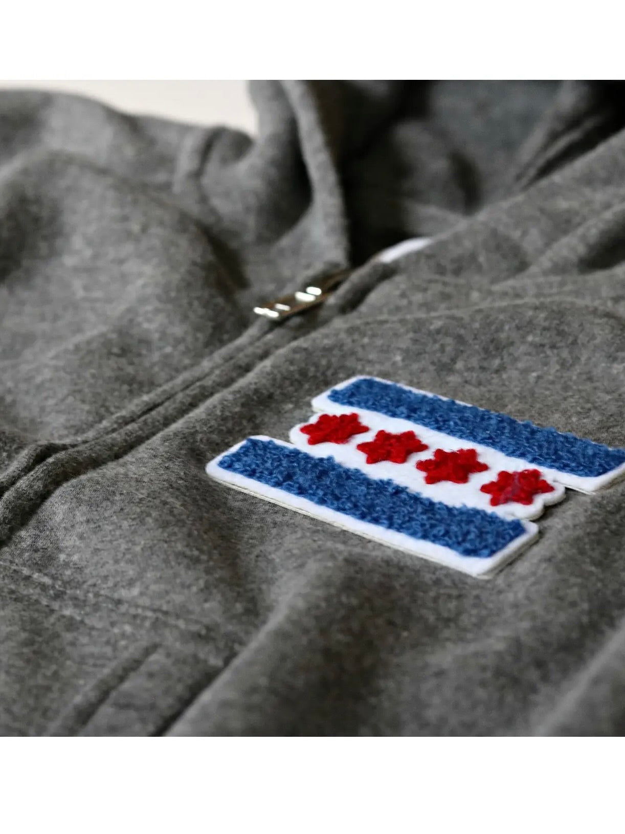 Chicago Flag Patch Hoodie