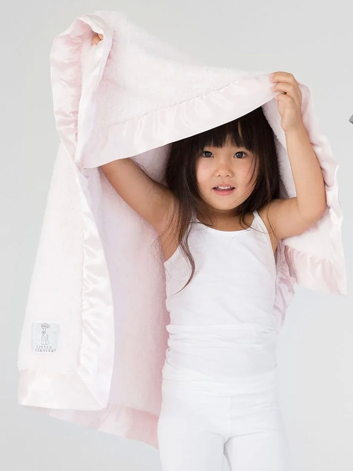 Little Giraffe Chenille Blanket- Pink