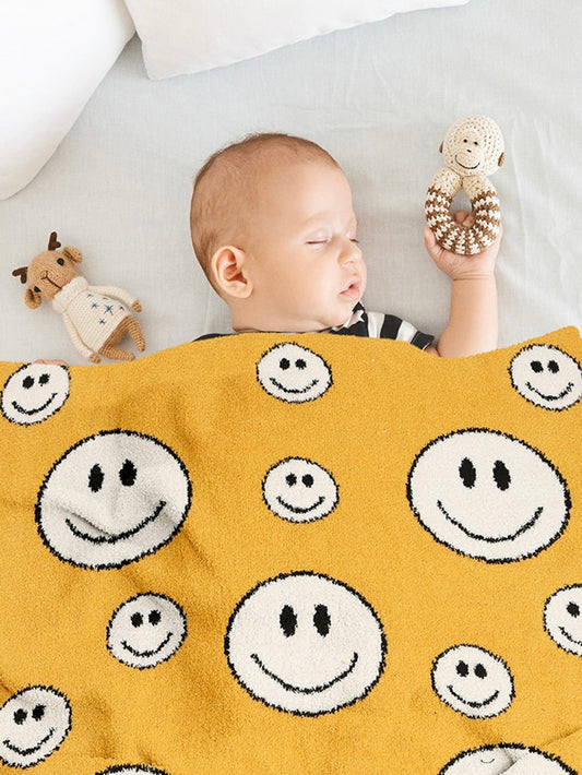 Smiley Face Kids Blanket